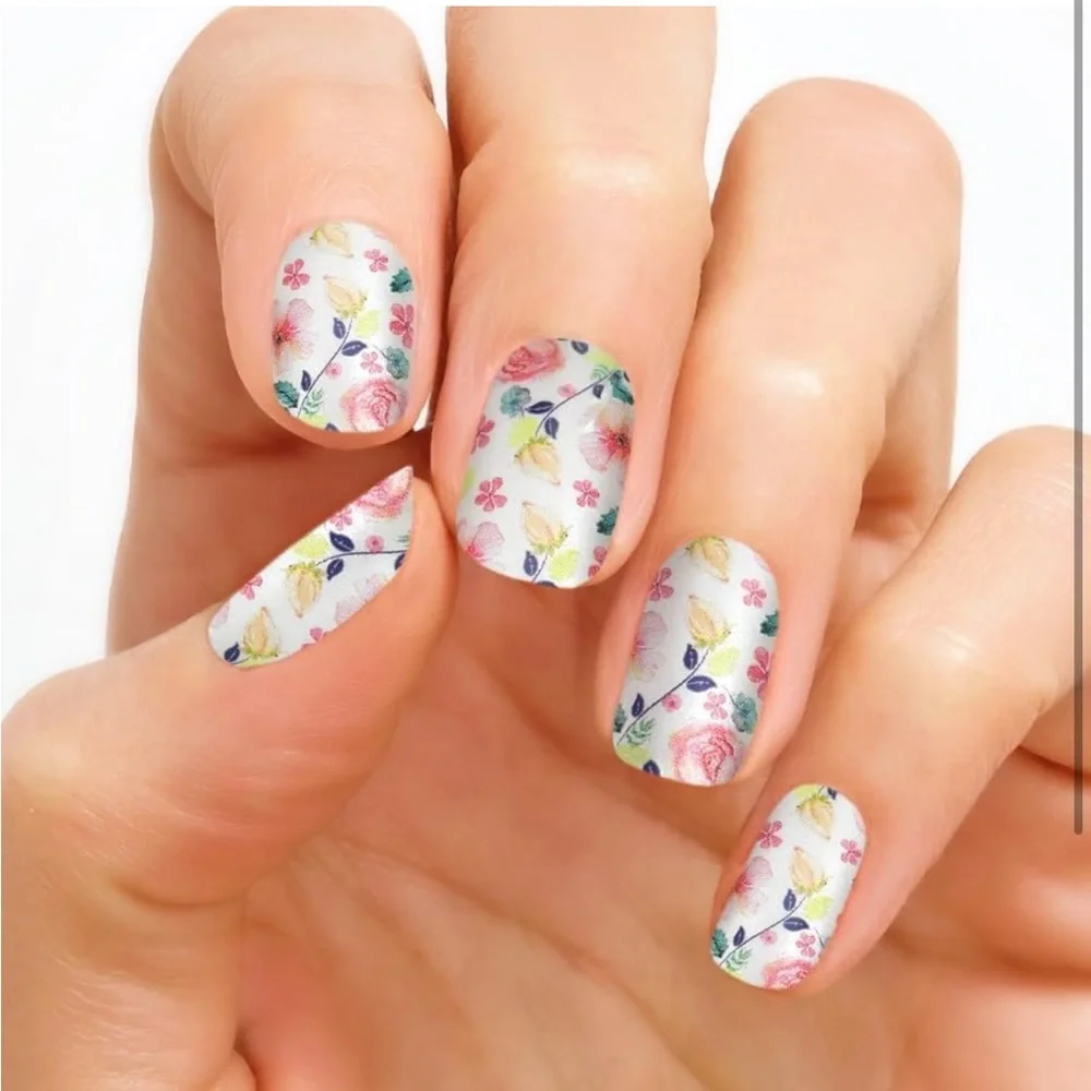 *Rare, Retired* Color Street: Let It Grow | Floral Summer  White Pink Spring - Picture 7 of 9